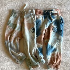Tiny 🐳 Whales Kids Tie-Dye Jogger Pants Set